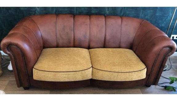 Schapenleren bank | Joris Design, Ophalen, Gebruikt, Minder dan 75 cm, 150 tot 200 cm