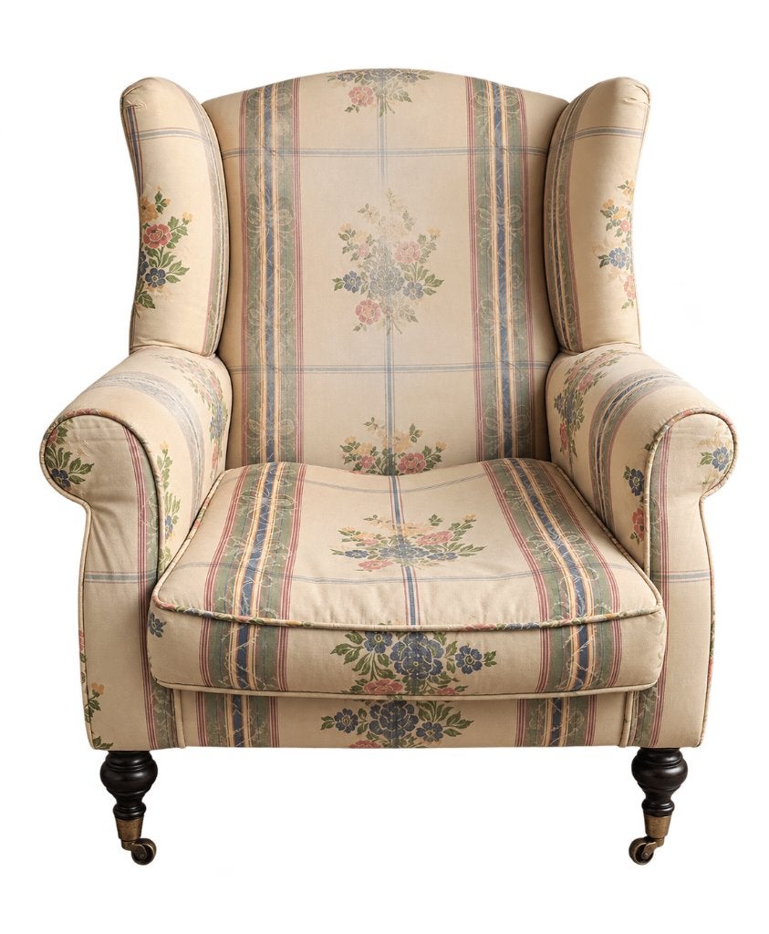 Grand fauteuil vintage à oreilles – très confortable, Enlèvement