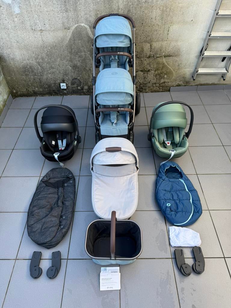 Cybex Gazelle double dernier génération Etat comme neuf, Enfants & Bébés, Poussettes & Combinaisons, Enlèvement, Comme neuf, Poussette