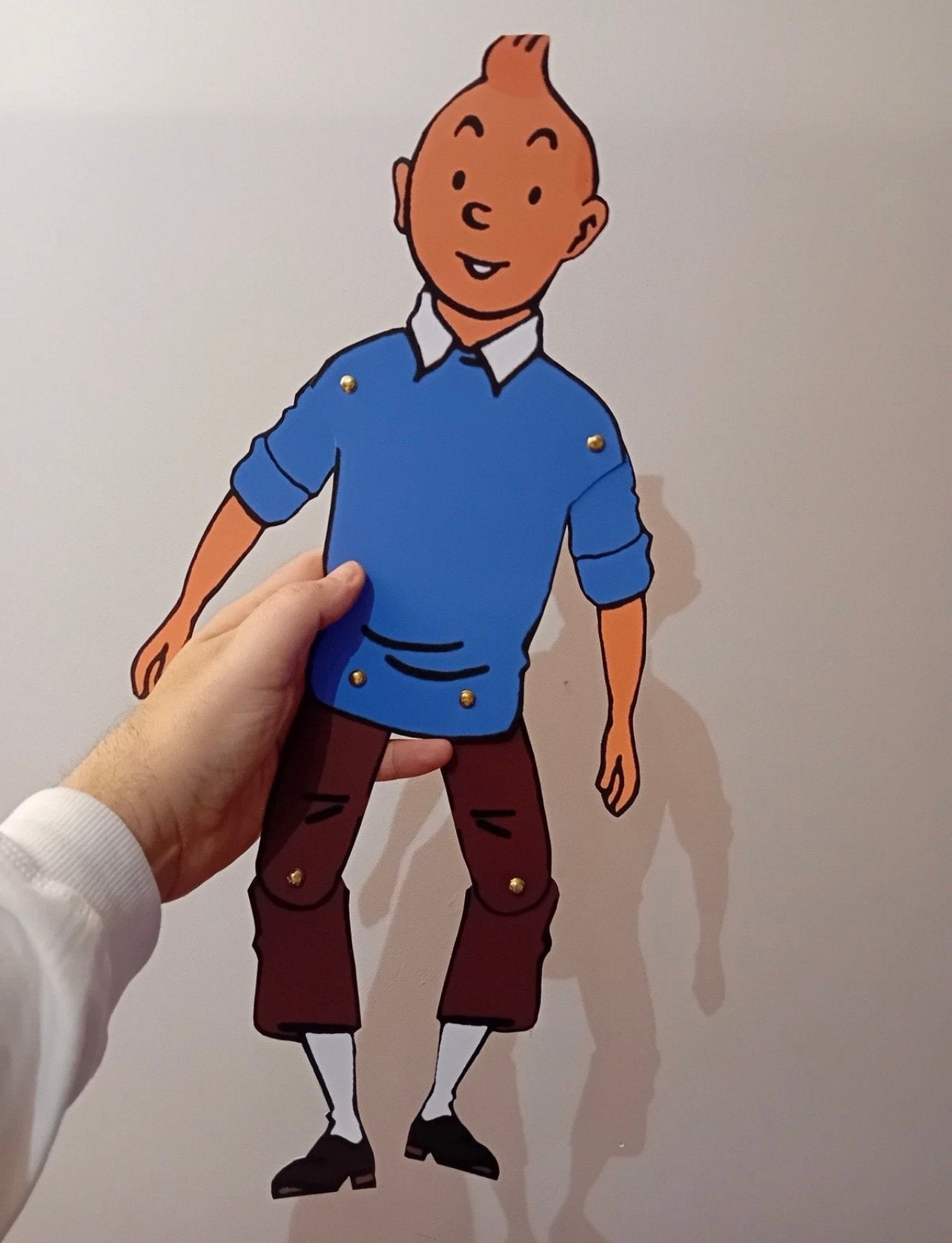 Tintin RARE pantin articulé Tintin en vêtement traditionnel, Collections, Envoi, Tintin, Comme neuf, Image, Affiche ou Autocollant