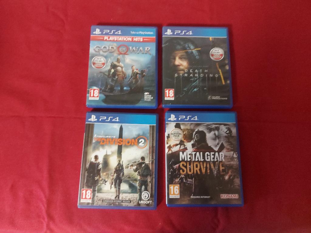Set van 4 PS4-games, Games en Spelcomputers, Games | Sony PlayStation 4, Avontuur en Actie, Ophalen of Verzenden, Zo goed als nieuw