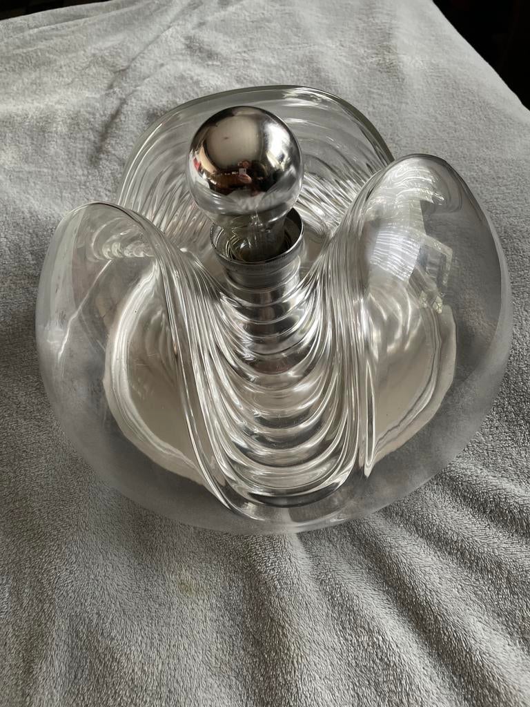 Vintage design wandlamp Peill & Putzler Futura, Huis en Inrichting, Ophalen of Verzenden, Gebruikt, Glas