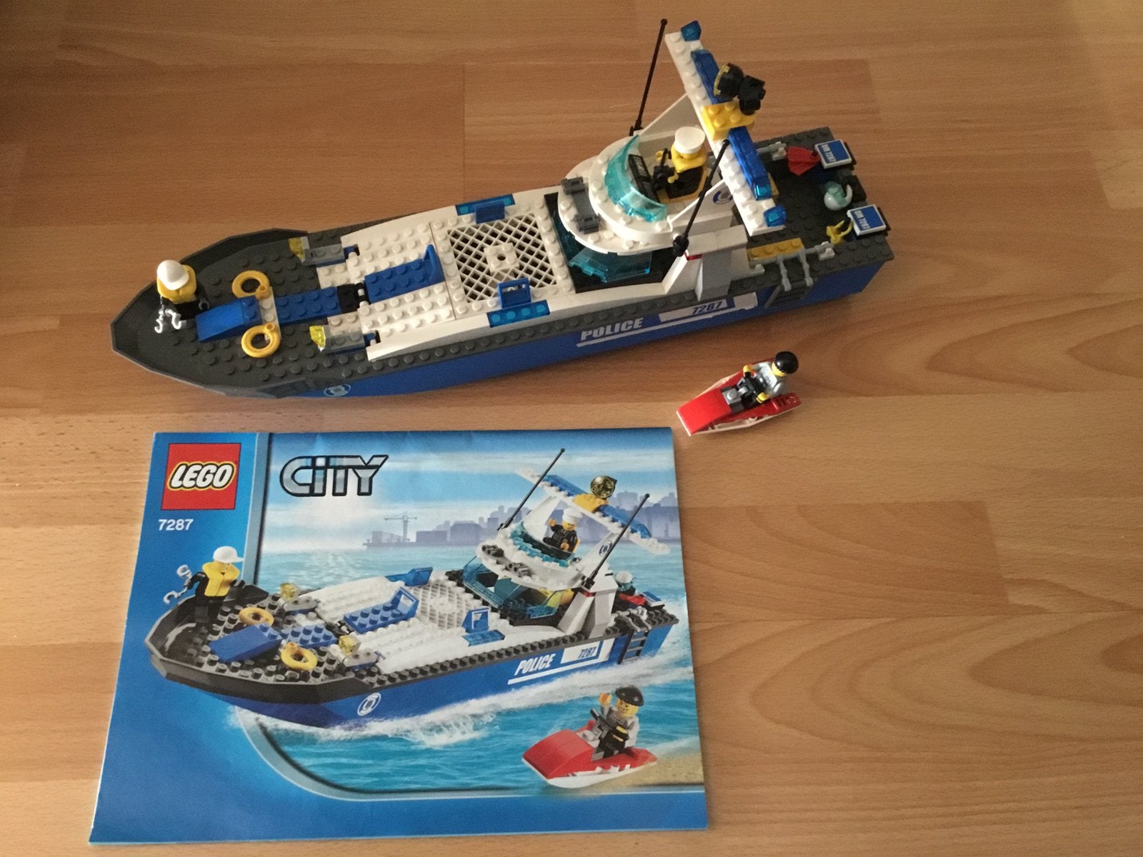 Lego Politieboot 7287, Kinderen en Baby's, Speelgoed | Duplo en Lego, City, Lego, Ophalen of Verzenden, Inclusief instructies