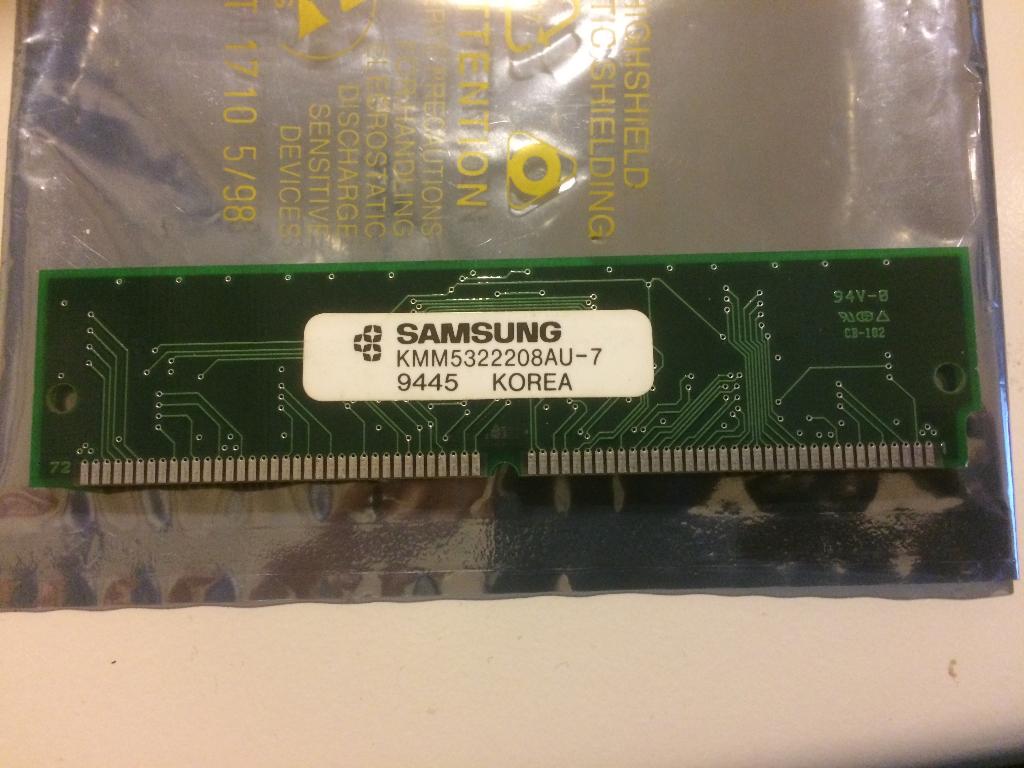 Samsung 8mb 72-pin SIMM Memory RAM, Computers en Software, RAM geheugen, Overige soorten, Ophalen of Verzenden, Desktop, Gebruikt