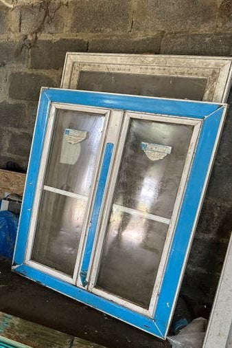 Fenêtres quasiment neuves en PVC blanc – Double vitrage, Bricolage & Construction, Châssis de fenêtre, 75 à 150 cm, 75 à 150 cm