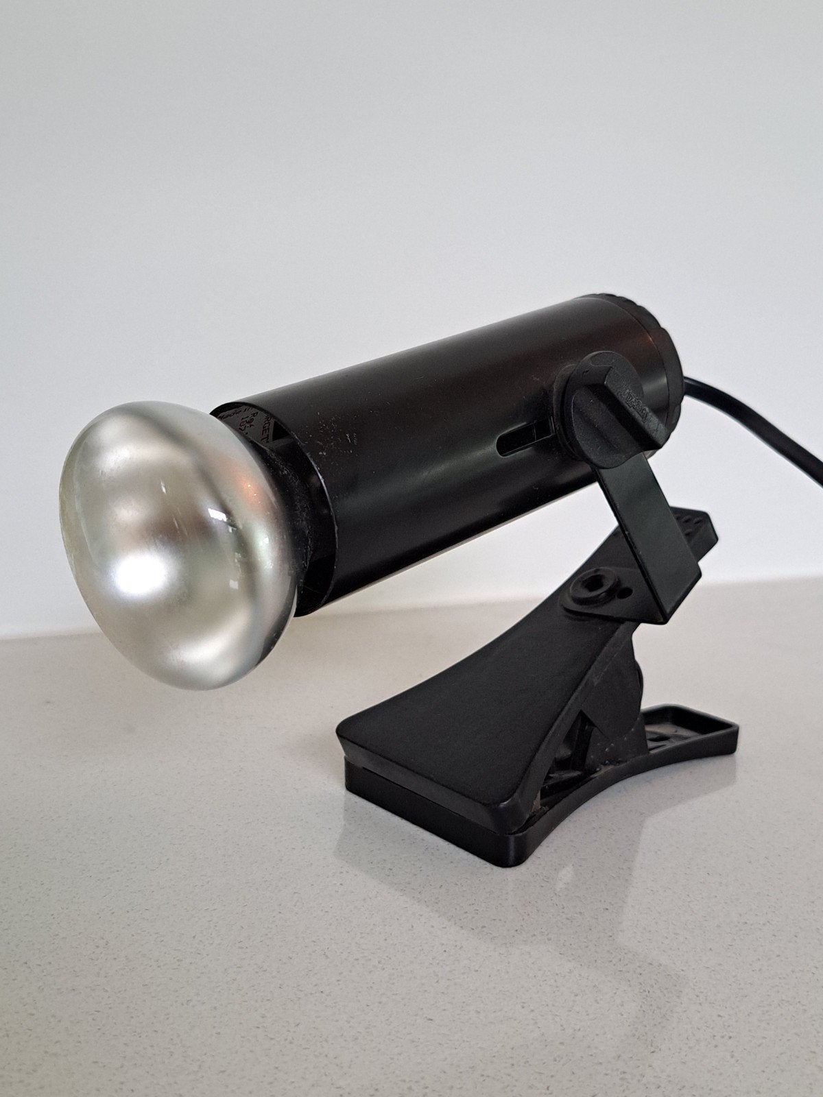 Vintage Targetti Sankey Design Klemspot – Jaren 70 Italië –, Huis en Inrichting, Lampen | Spots, Ophalen of Verzenden, Kunststof