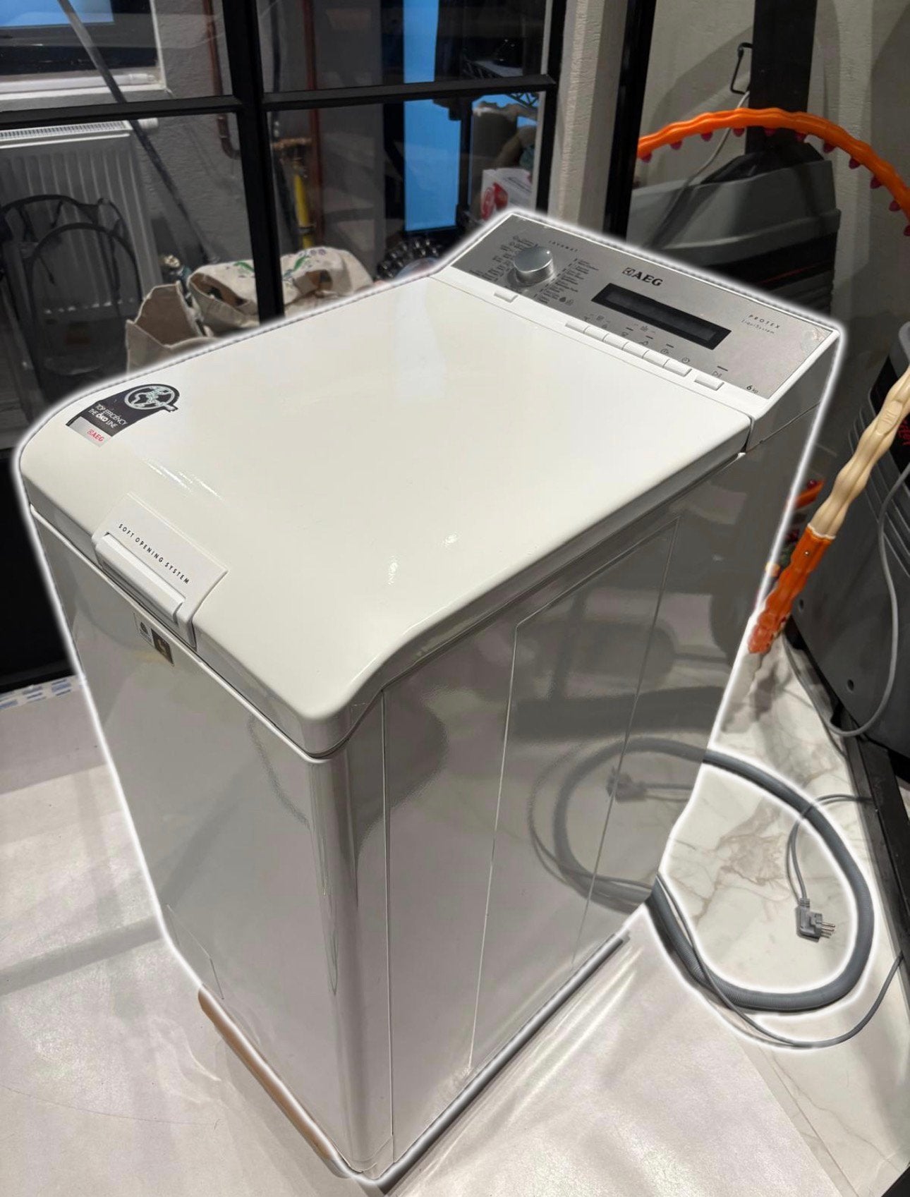 Wasmachine AEG lavamatProtex L75460TL1, Ophalen, 1200 tot 1600 toeren, 4 tot 6 kg, Bovenlader