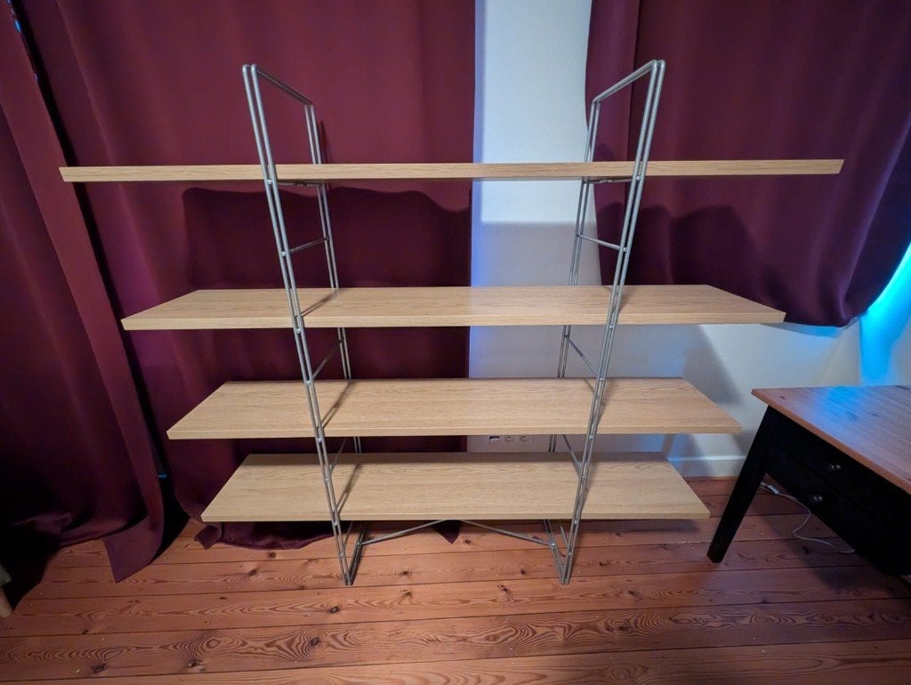 Etagère en bois et métal, Bois, Démontable, Comme neuf, Enlèvement
