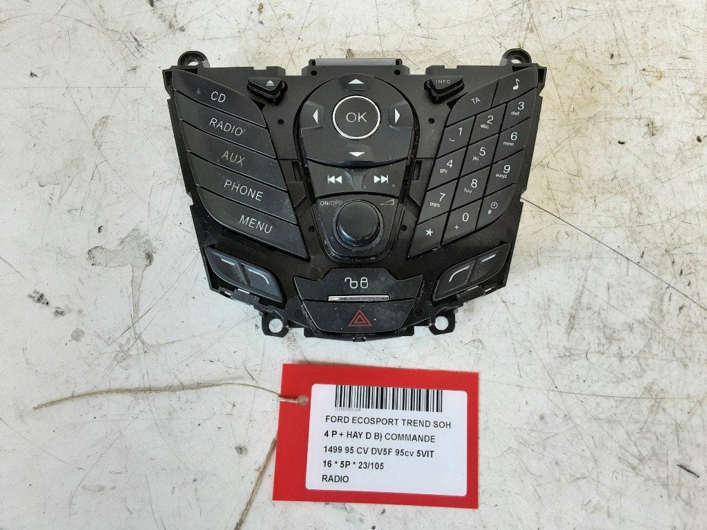 RADIO Ford EcoSport (JK8) (01-2013/12-2022) (BM5T18K811BA), Gebruikt, Henry-Ford-Straße  1
50735  Köln, DE, Ford-Werke GmbH, Kunden@ford.com
