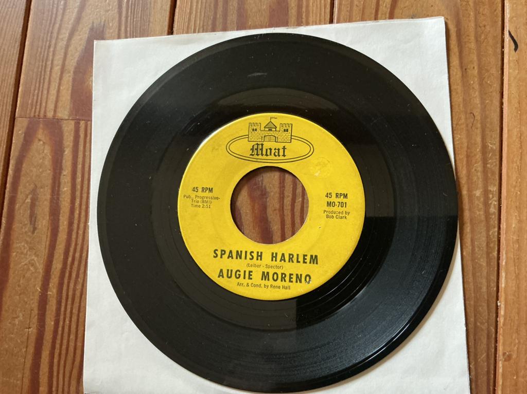 7” Augie Moreno - spanish Harlem, Ophalen of Verzenden, Gebruikt