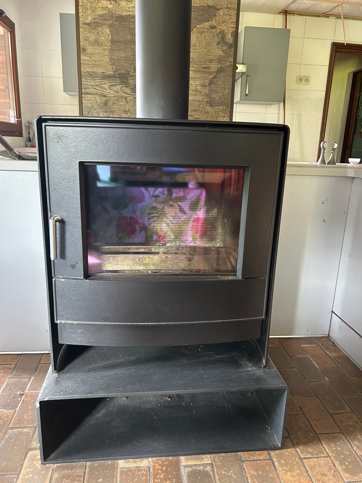 Poelle a bois Nestor Martin 10,5kw. Tres bon etat, Maison & Meubles, Poêles, Enlèvement, Comme neuf, Bois, Poêle à bois