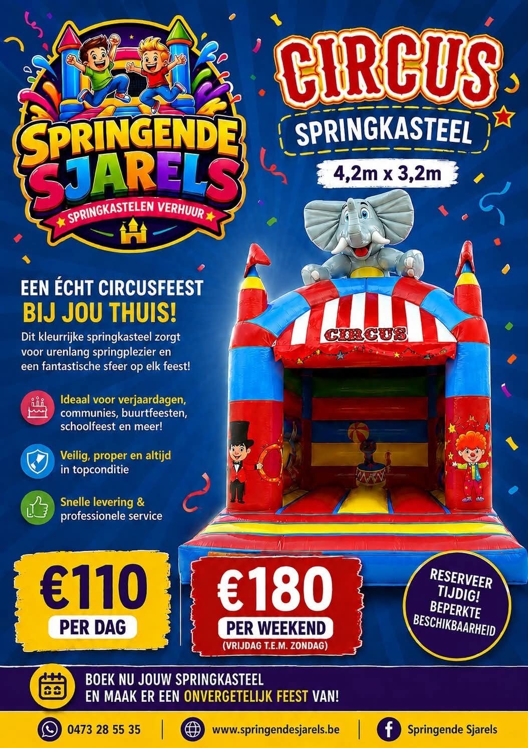 springkasteel te huur, Tickets & Billets, Événements & Festivals