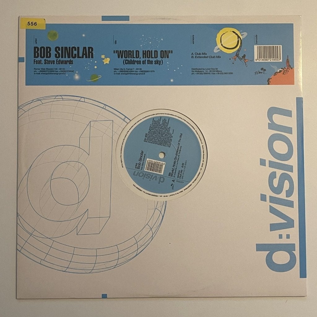 Bob Sinclar - World, Hold On (Children Of The Sky), Enlèvement ou Envoi, 12 pouces, House