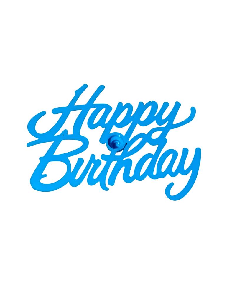 Happy Birthday + emplacement bougie décorations pour gâteaux, Enlèvement