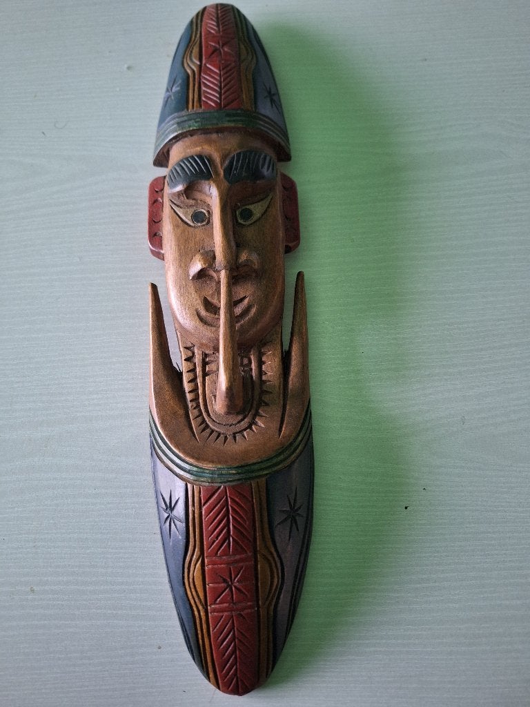 Balinese mansculptuur, Antiek en Kunst, Ophalen, Houtsnijwerk, 20 - 50 cm, Hout