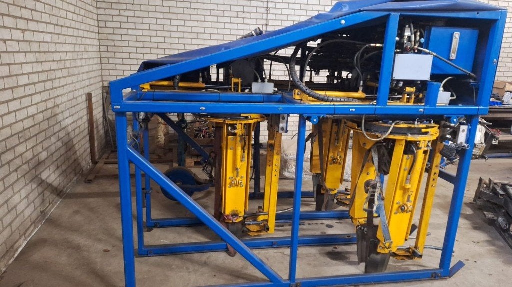Automatische 3-Rijer Kluitsteek/Snoeimachine, Ophalen, Gebruikt, Aftakas, Staand