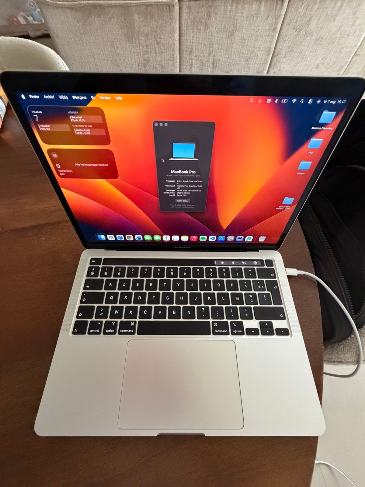 MacBook Pro 13” (2020) – Intel i5 Quad-Core – 16 GB RAM, Computers en Software, Apple Macbooks, Ophalen, Zo goed als nieuw, 8 GB