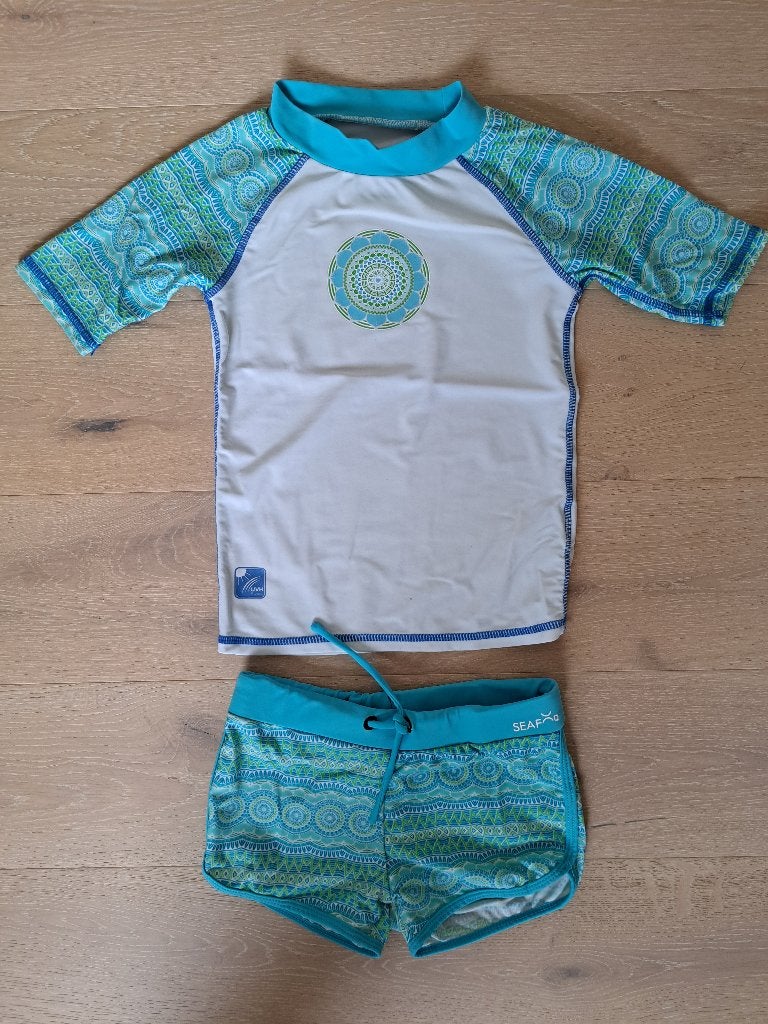Setje bestaande uit zwemshortje en zwemshirt - 6 jaar, Kinderen en Baby's, Kinderkleding | Kinder-zwemkleding, Seafor, Ophalen of Verzenden