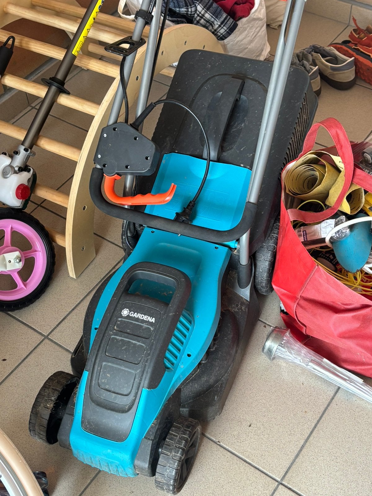 Gardena grasmaaier 1x gebruikt verkeerd gekocht met factuur, Tuin en Terras, Ophalen, Zo goed als nieuw