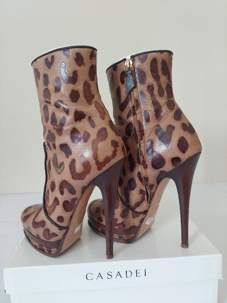 852C* CASADEI super sexy laarzen met hoge hakken (36,5), Kleding | Dames, Bruin, Verzenden, Lage of Enkellaarzen, Zo goed als nieuw