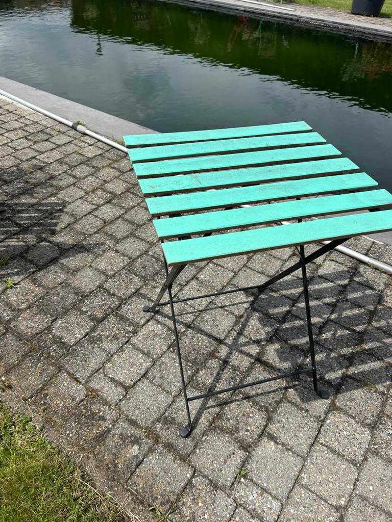 Tuintafeltje, Ophalen, Gebruikt, Campingtafel