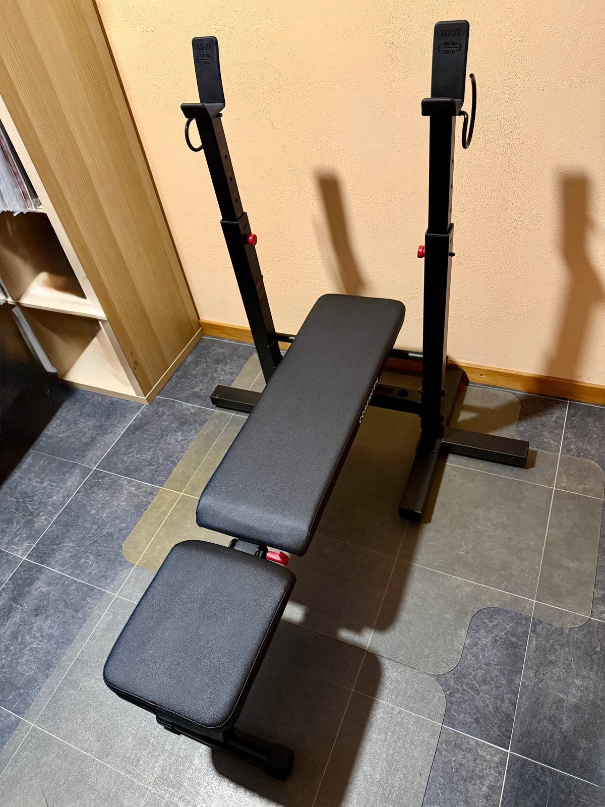 Banc de musculation pliant Domyos, Sports & Fitness, Enlèvement, Comme neuf