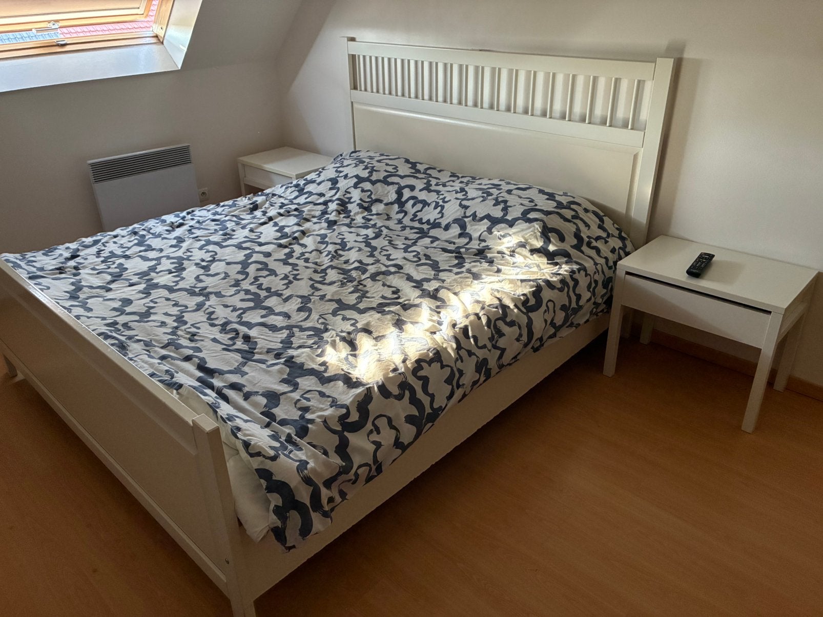 Lit ikea, Enlèvement, Utilisé, 180 cm, Blanc