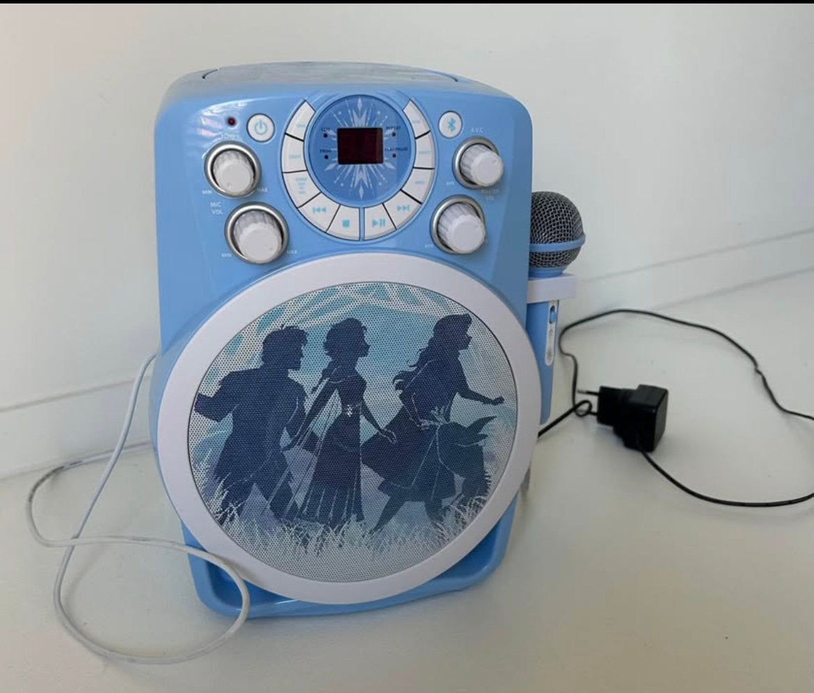 Karaoke set Frozen met cd speler, Enlèvement, Comme neuf, Lecteur