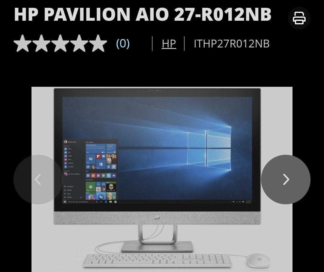HP 27inch all in one pc, Informatique & Logiciels, Ordinateurs de bureau, Enlèvement, SSD