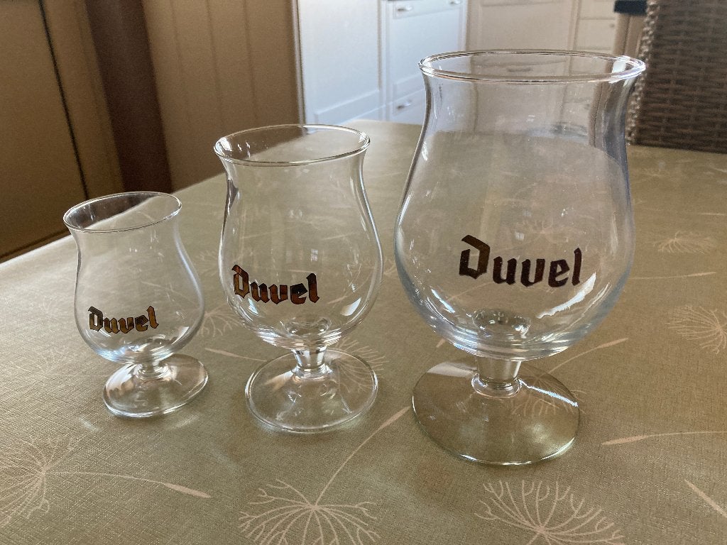 Duvel glaasjes vintage, Verzamelen, Biermerken, Ophalen of Verzenden, Zo goed als nieuw, Glas of Glazen, Duvel