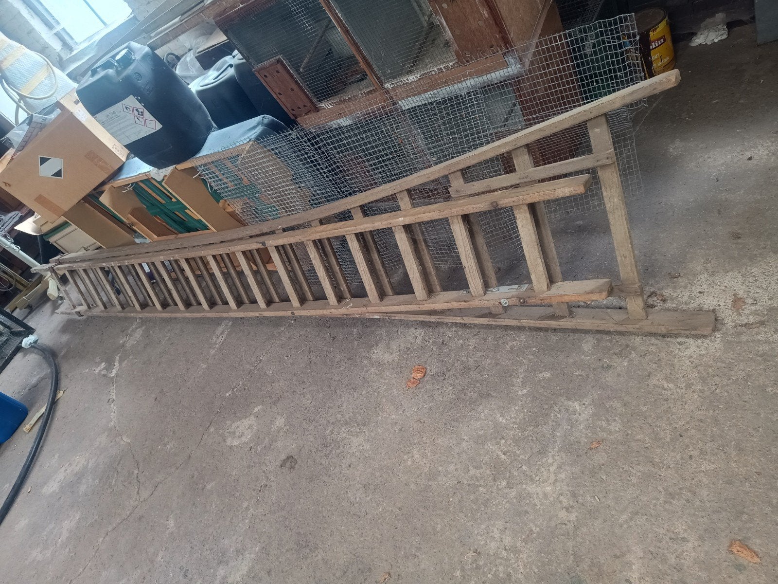 Houtenladder, Doe-het-zelf en Bouw, Ladders en Trappen, Ophalen