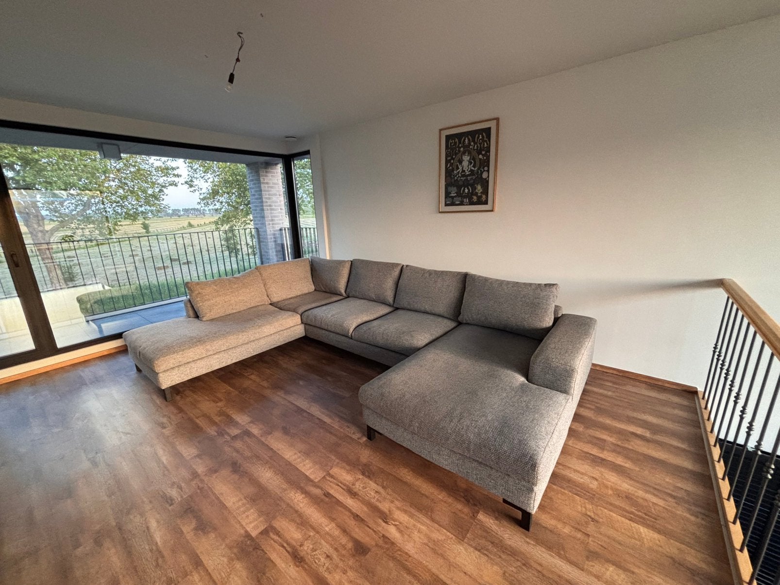 Siège d'angle (gris), Maison & Meubles, Canapés | Coins salons complets, Utilisé, Enlèvement