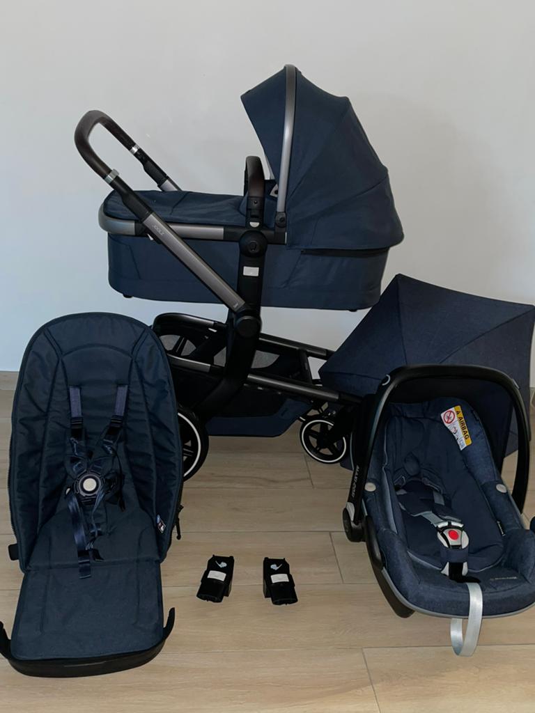 Joolz Day + Dark Navy Blue 3-in-1 kinderwagen Compleet, Kinderen en Baby's, Buggy's, Babygeluk, Ophalen of Verzenden, Zo goed als nieuw