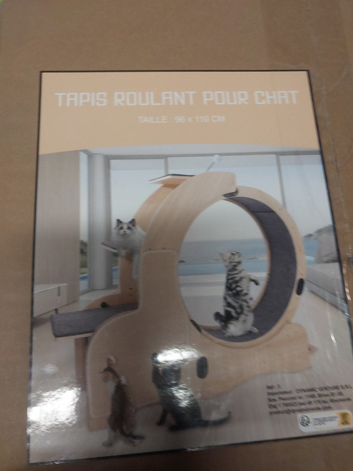 Tapis roulant pour chat, Enlèvement