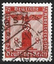 1 Postzegel Duitse Rijk 1942 Adelaar op sokkel, Ophalen of Verzenden, Overige periodes, Gestempeld