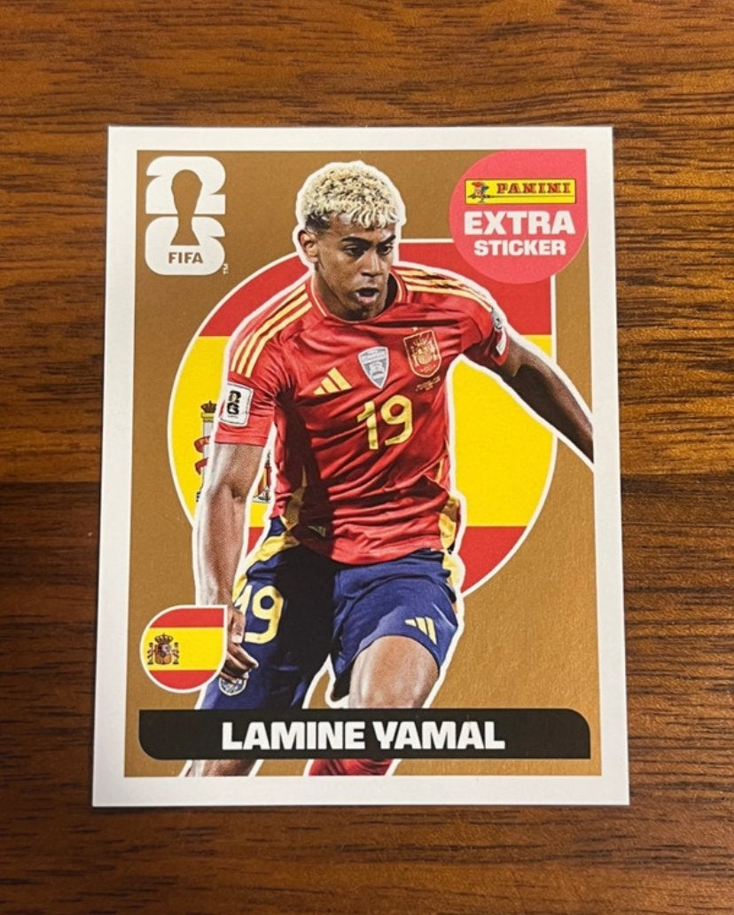 Autocollant pour panini en bronze Lamine Yamal, Enlèvement ou Envoi, Comme neuf, Autocollant