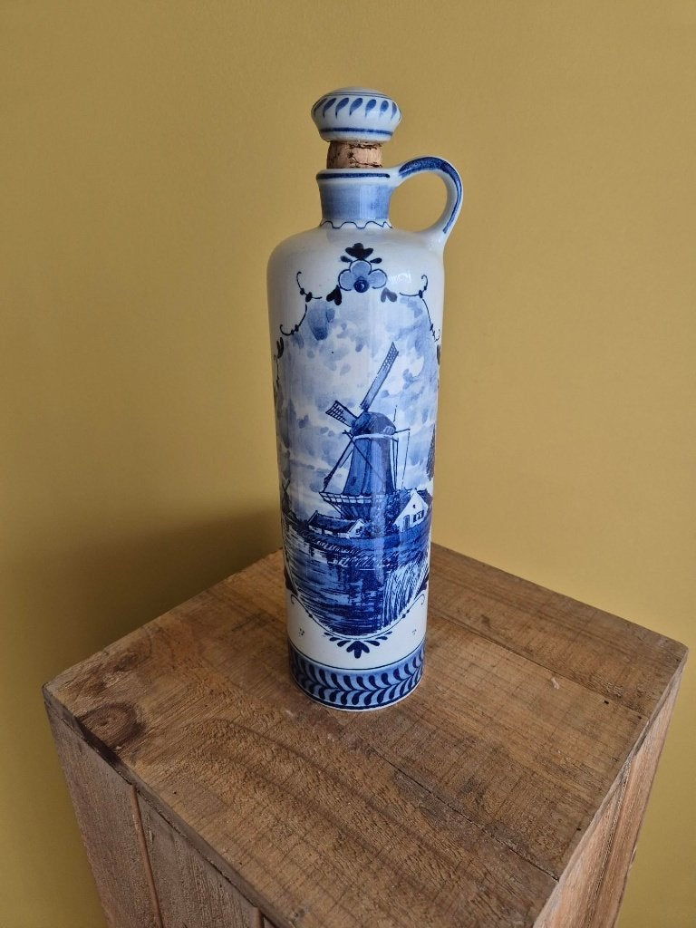Charmante decoratieve kolf in Delfts blauw, Ophalen of Verzenden