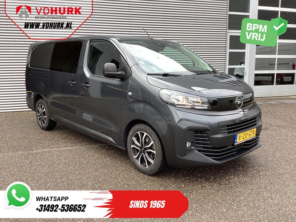 Opel Vivaro 2.0 180 pk Aut. DC Dubbel Cabine 2xSchuifdeur/ 2, Auto's, Automaat, Bedrijf, 198 g/km, Zilver of Grijs