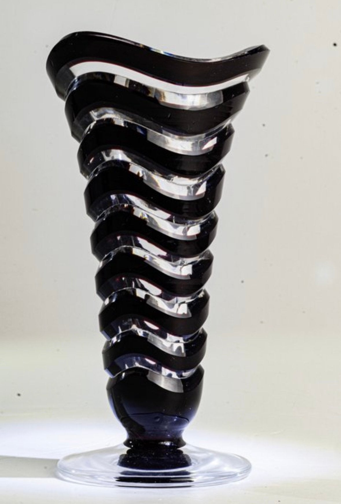Vase Vintage Cristal, Antiquités & Art, Verre, Objet, Rouge, Enlèvement