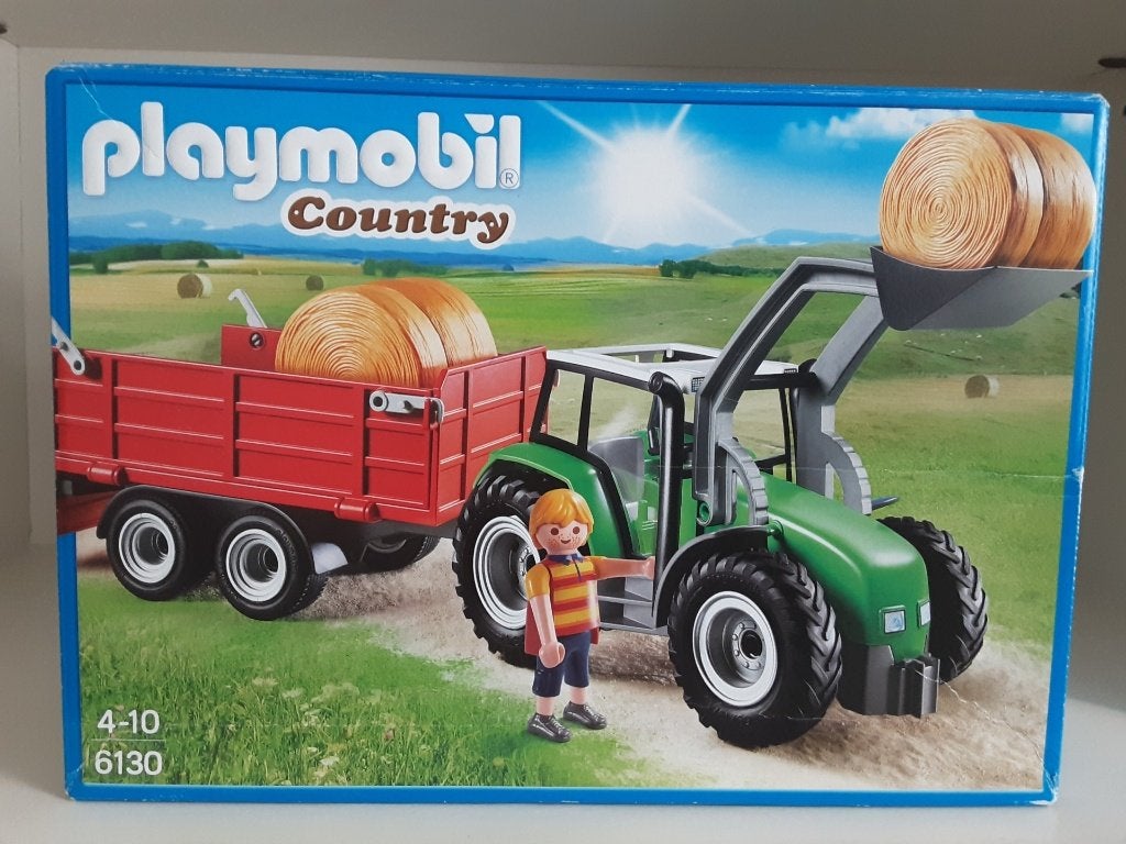 Grand tracteur Playmobil dans une boîte, Enlèvement ou Envoi, Comme neuf, Kit complet, Véhicule