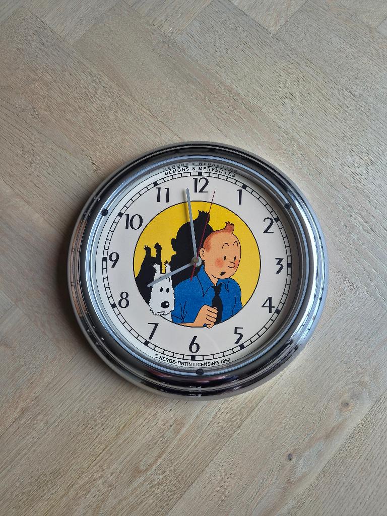 Horloge/Horloge murale Tintin/Tintin, Enlèvement ou Envoi, Tintin, Comme neuf, Ustensile