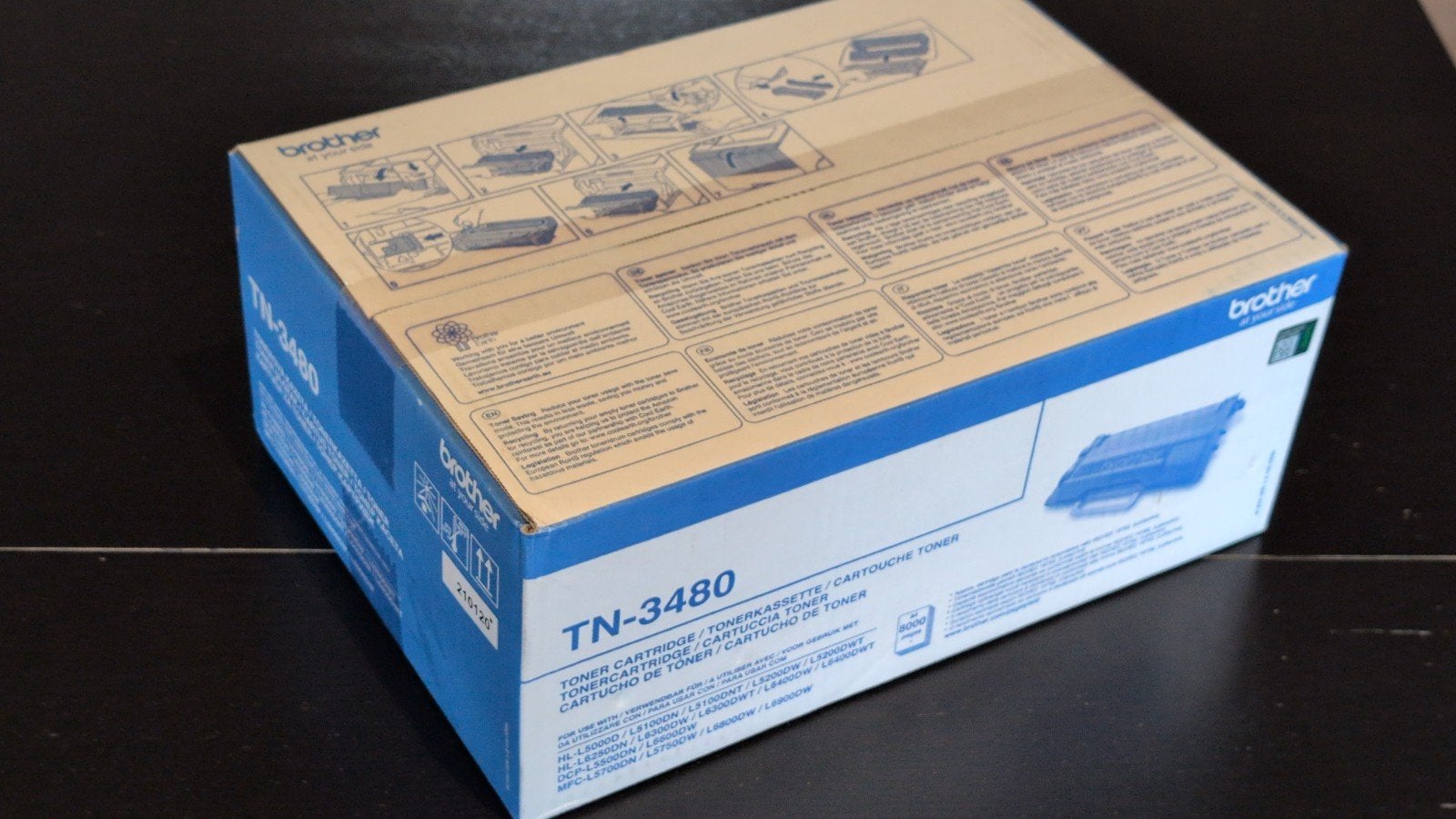 Brother TN-3480, Enlèvement, Toner, Brother