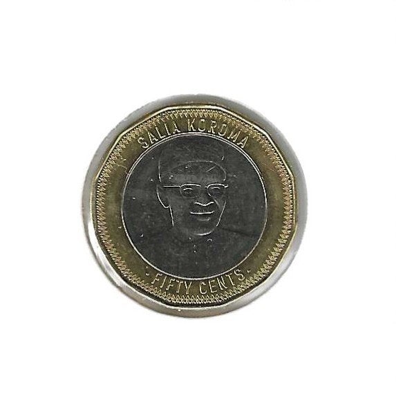 Sierra Leone, 50 Cents 2022., Postzegels en Munten, Munten | Afrika, Ophalen of Verzenden, Overige landen, Losse munt