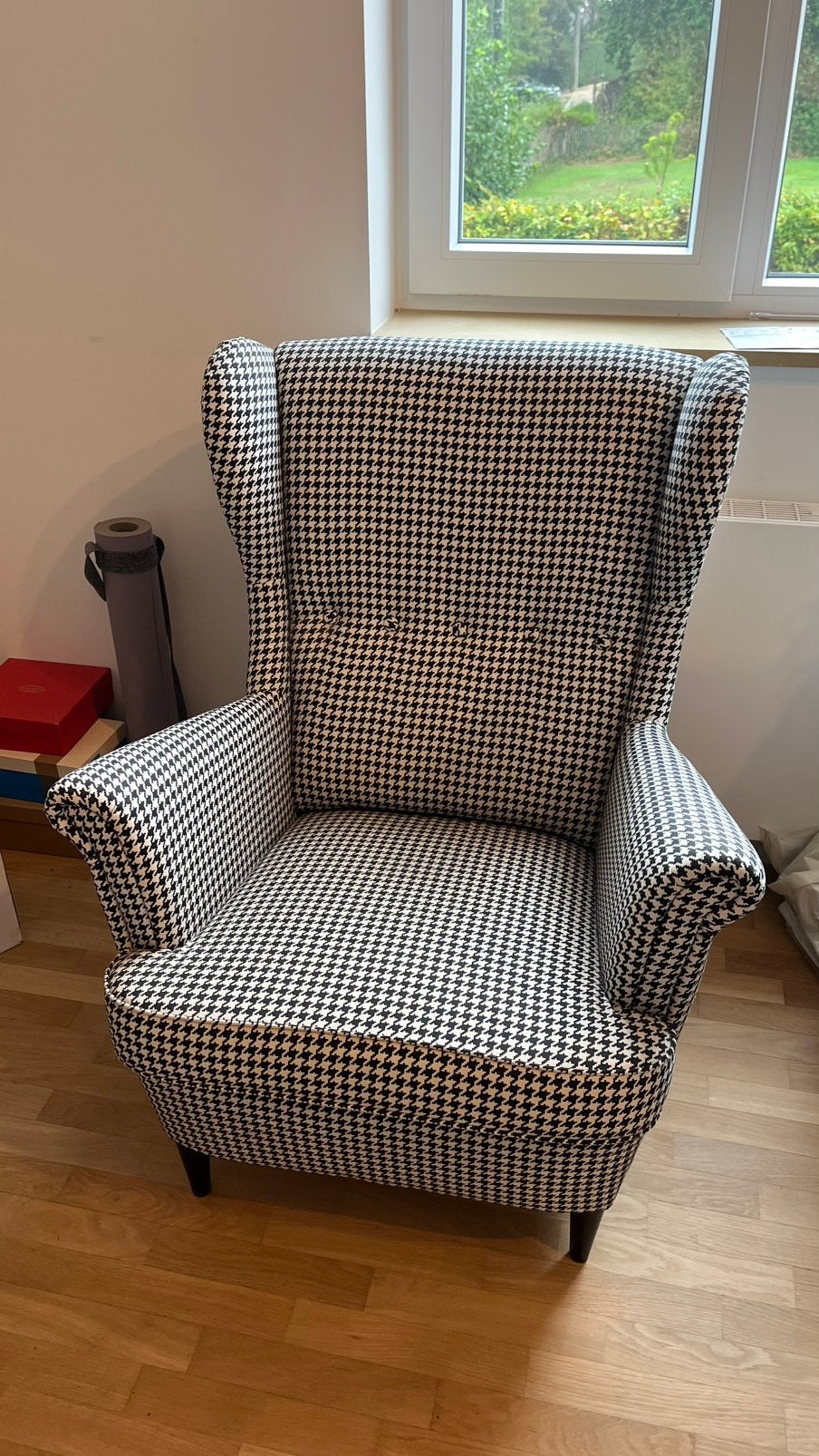 Fauteuil STRANDMON Ikea, Maison & Meubles, Moins de 75 cm, Comme neuf, Enlèvement, Classique