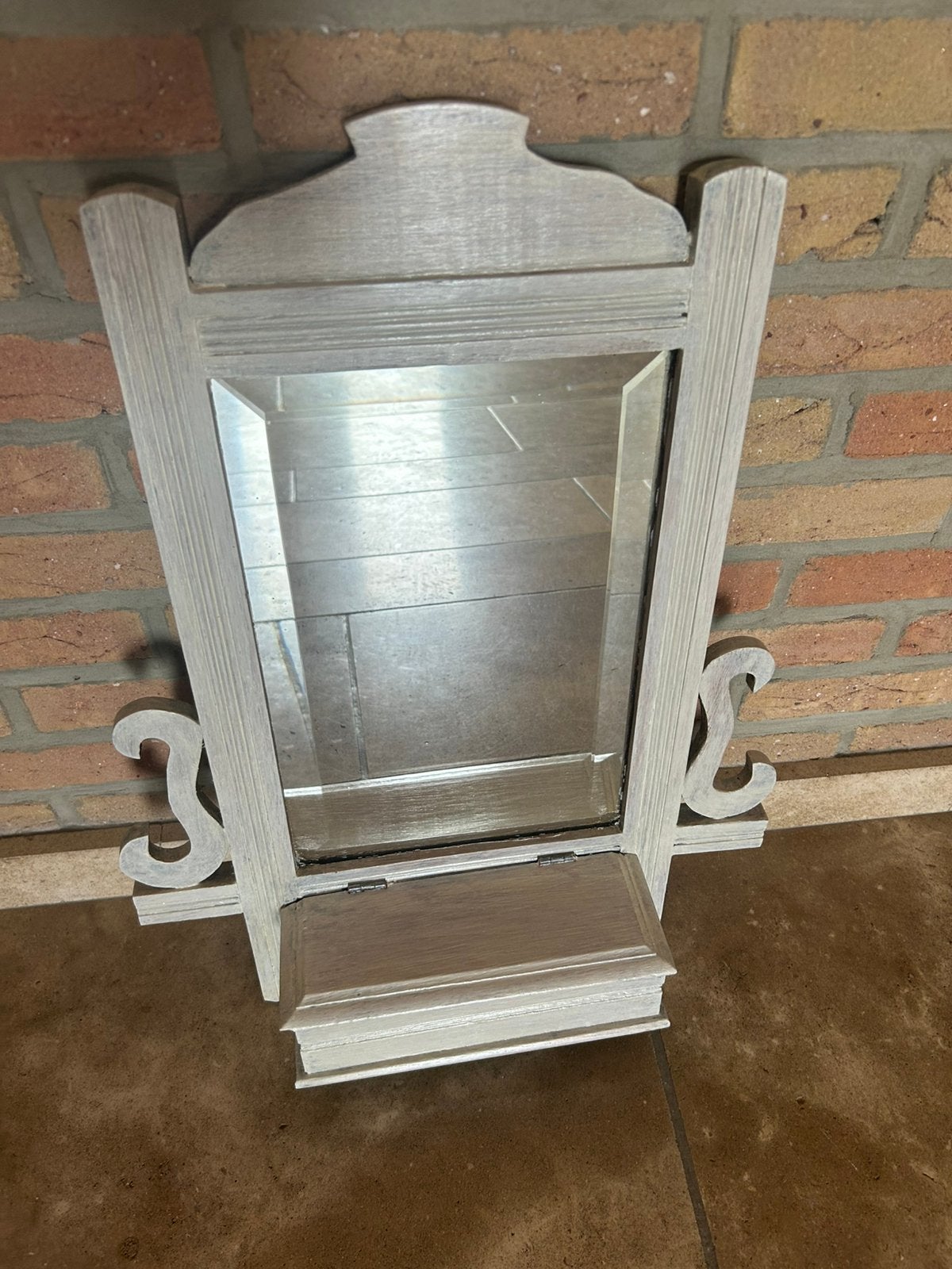 Petit miroir d entree avec boite, Enlèvement ou Envoi, Utilisé