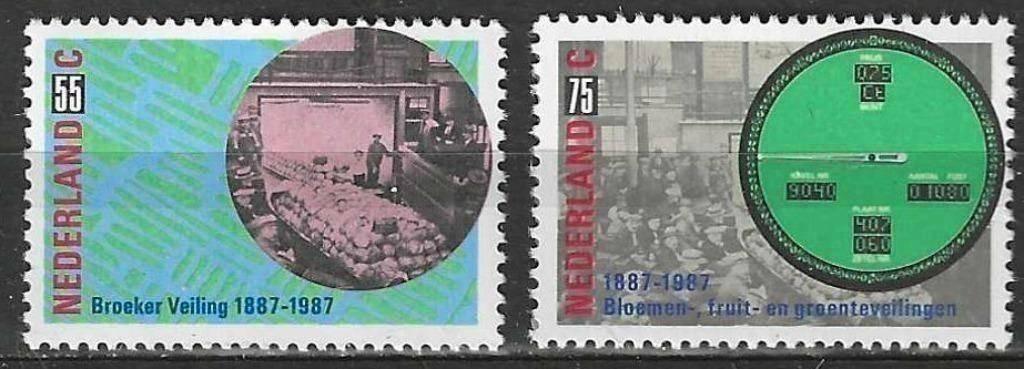 Pays-Bas 1987 - Yvert 1290-1291 - Enchères (PF), Envoi, Non oblitéré