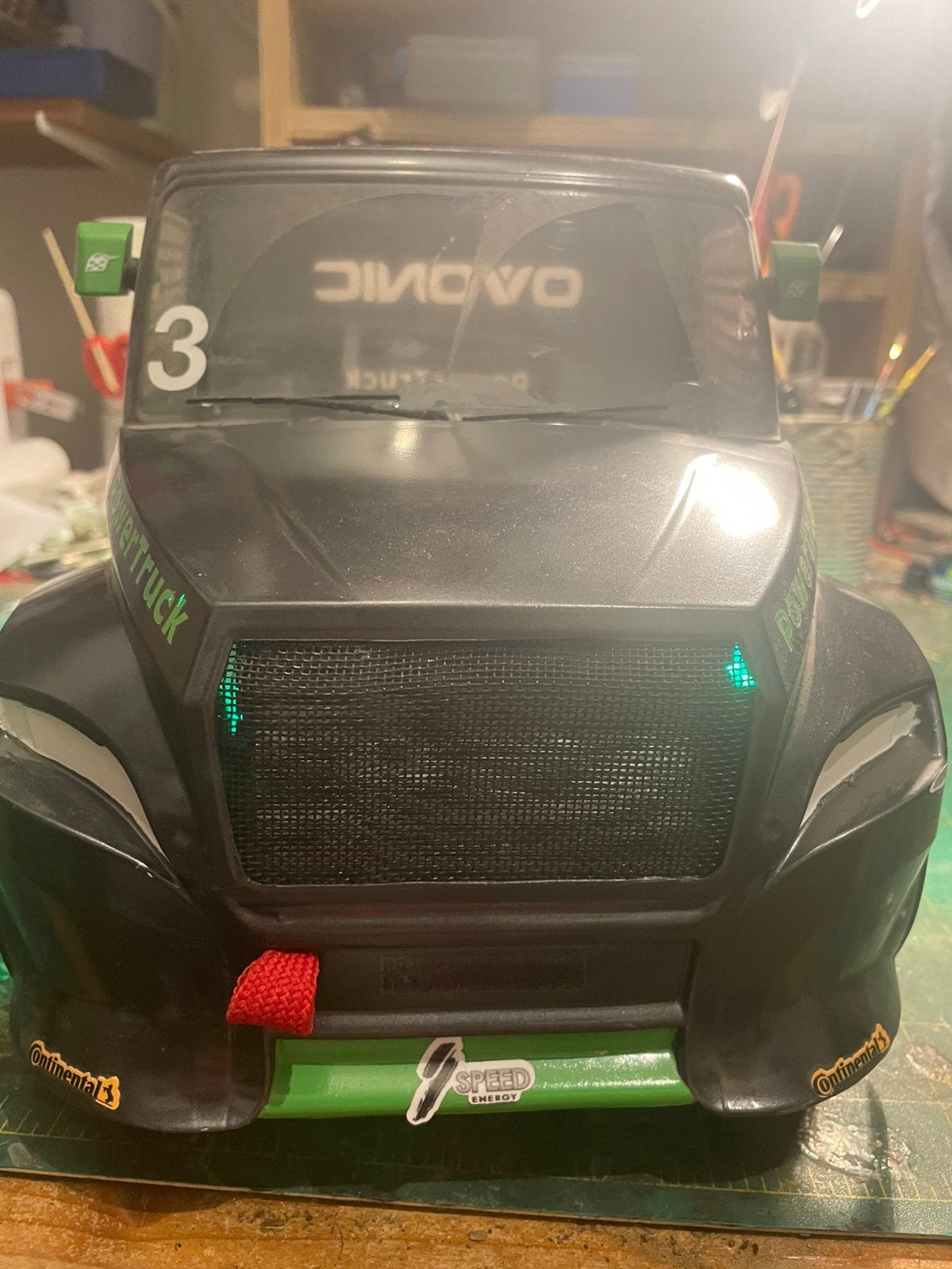 Rc auto tamiya truck on road, Ophalen, Zo goed als nieuw
