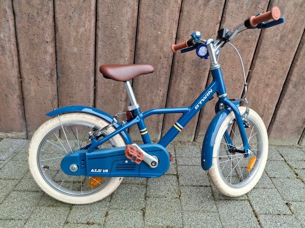 Kinderfiets 16" nieuwstaat, Enlèvement, Comme neuf, 16 à 20 pouces, Btwin Decathlon