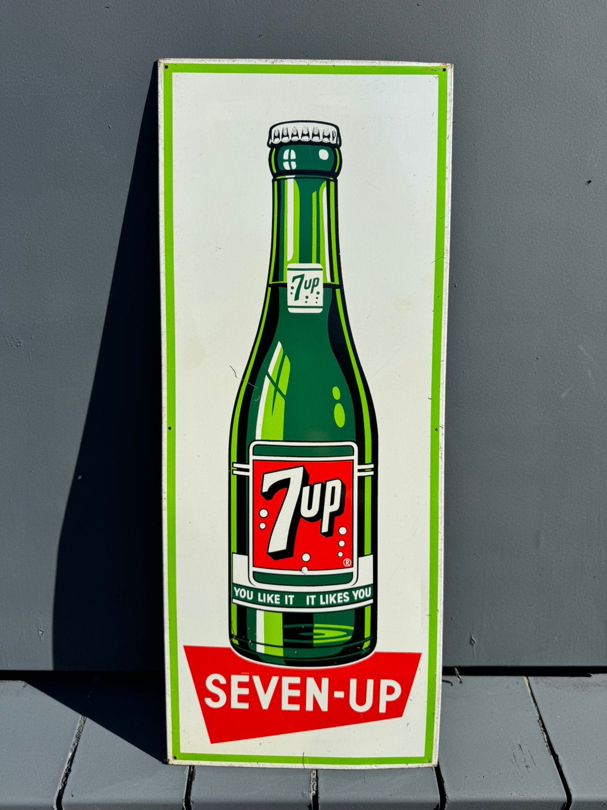 7up Seven-Up oud reclamebord, Reclamebord, Gebruikt, ., Ophalen of Verzenden