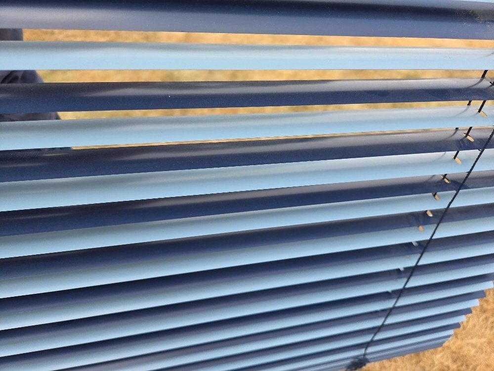Jaloeziën blauw en muntgroen, Maison & Meubles, Autres marques, Commande par cordon, Enlèvement, Utilisé